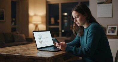 A person searching online for addiction treatment help at night, illustrating how rehab centers can fix their online visibility and search ranking.